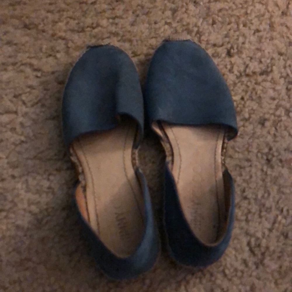 Denim blue espadrilles